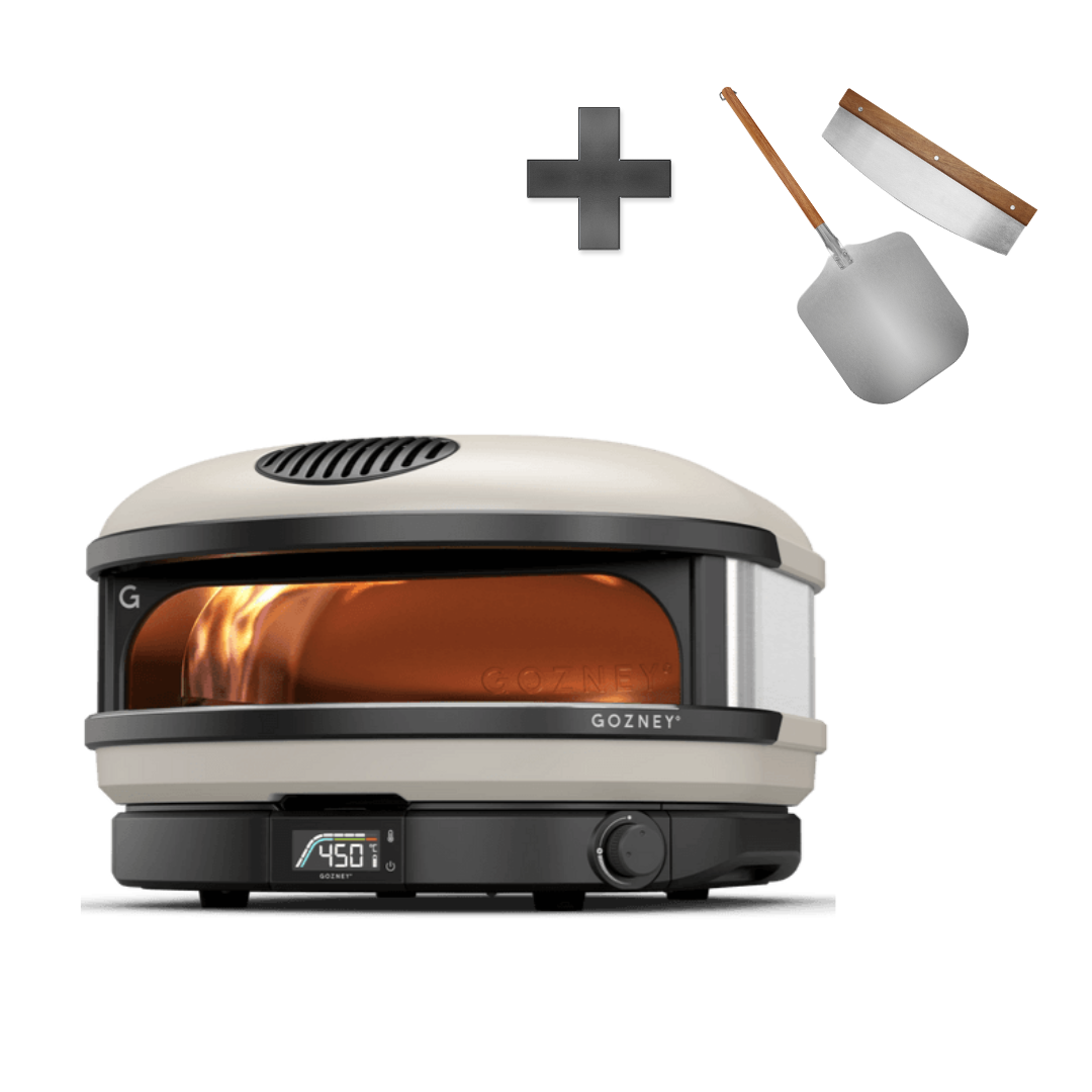 Arc XL Pizzaofen Bone inkl. Pizzaschieber und Wiegemesser