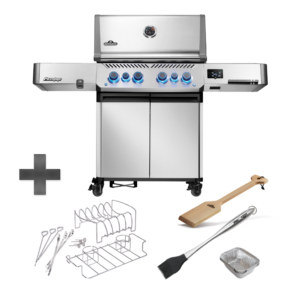 Prestige 500 Connected, Edelstahl inkl. Zubehörbundle
