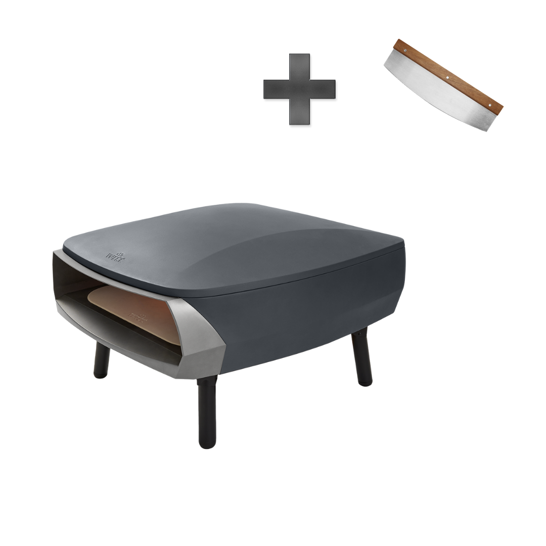 Pizzaofen ETNA FERMO Grey inkl. Wiegemesser