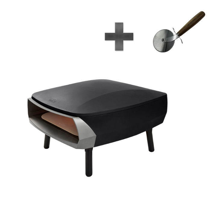 Pizzaofen ETNA FERMO Black inkl. Pizzaschneider