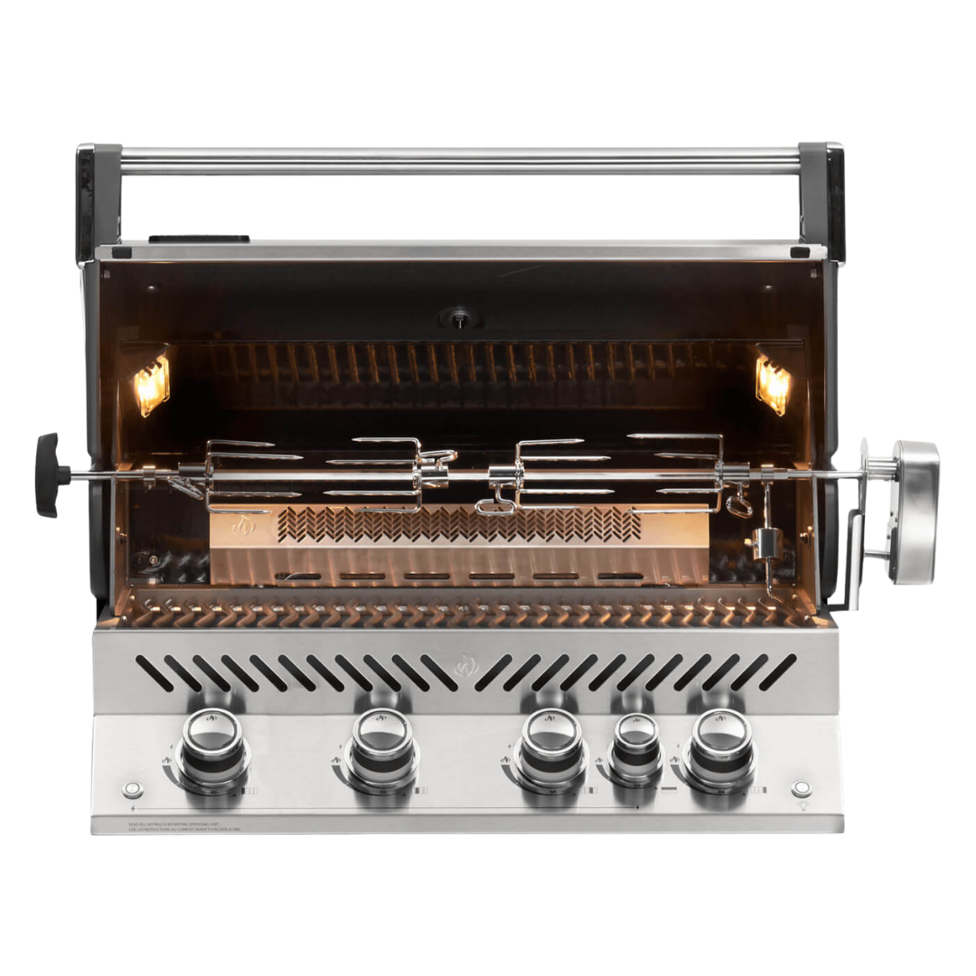 Prestige Pro 500, Edelstahl, Einbau, inkl. Drehspieß