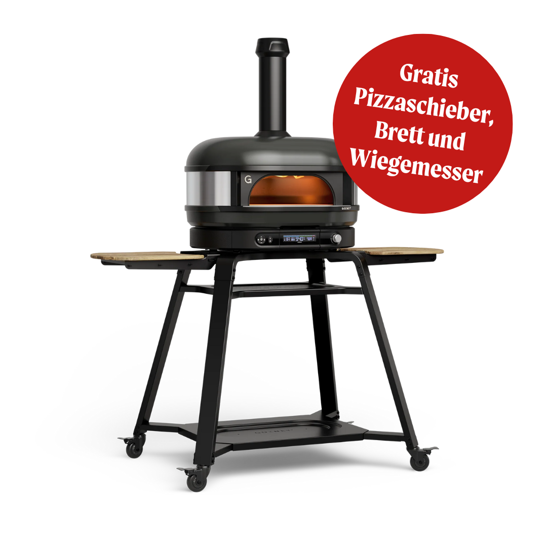 Dome Gen 2.0 Dual Fuel Off Black Pizzaofen Basic Bundle