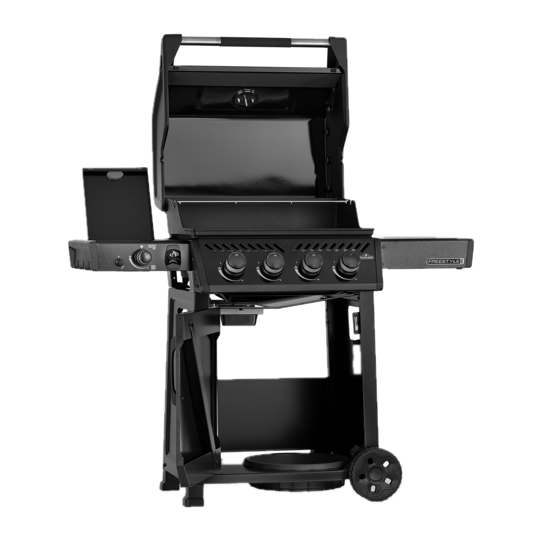 Freestyle™ PRO 425, 4 Hauptbrenner, SIZZLE ZONE™ und Tür, Schwarz