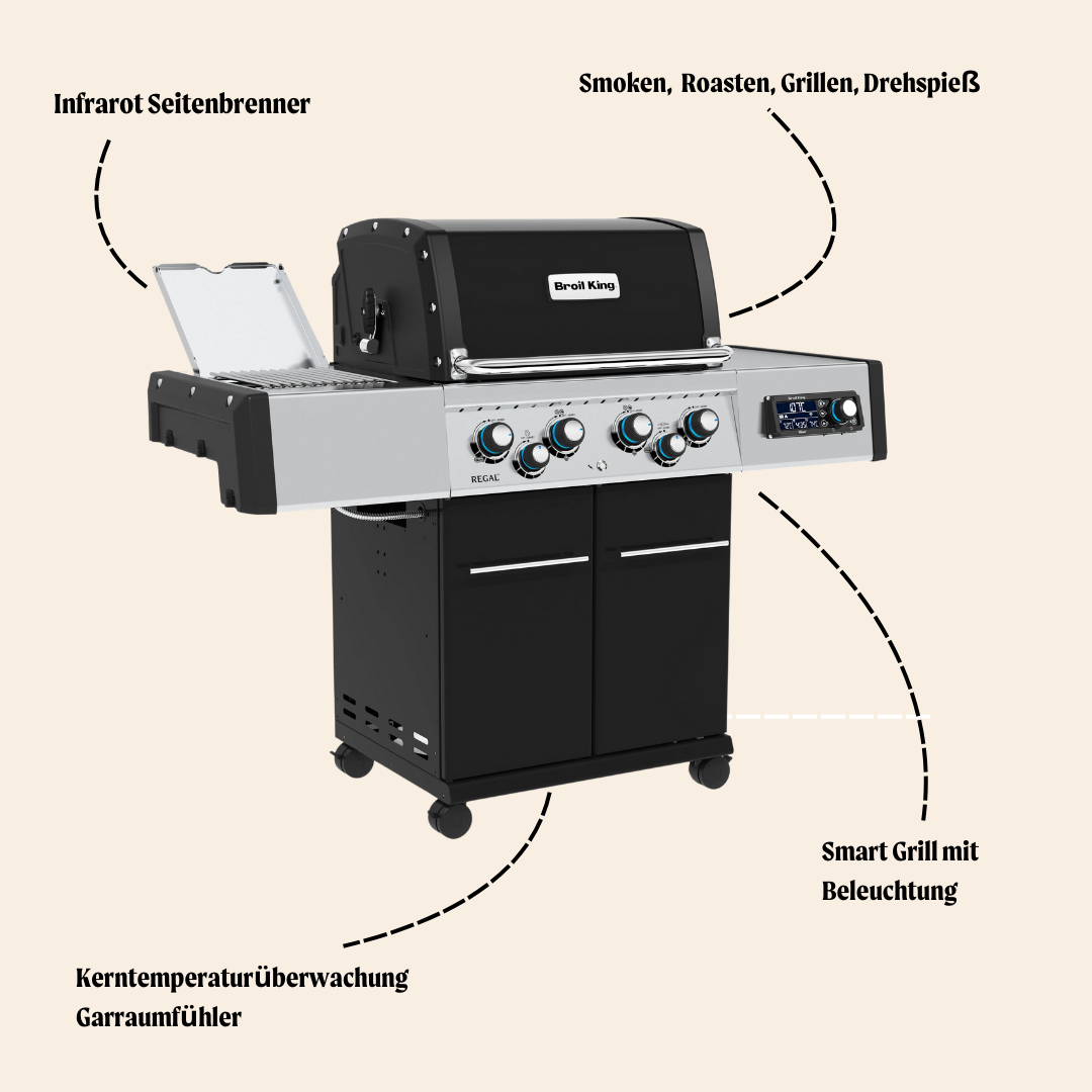 Regal Q 490 IR Gasgrill - Smart Grill mit iQue™ Intelligent Barbecue