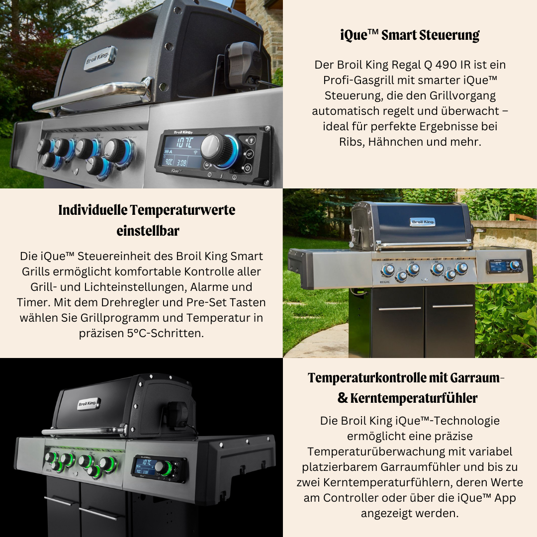 Regal Q 490 IR Gasgrill - Smart Grill mit iQue™ Intelligent Barbecue