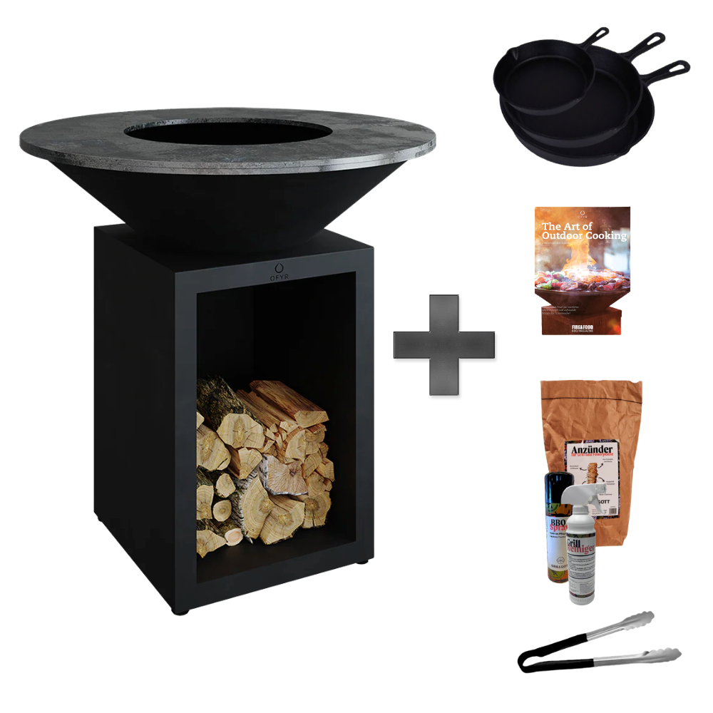 Classic+ Storage Black 100 inkl. Pizzaschieber und Wiegemesser