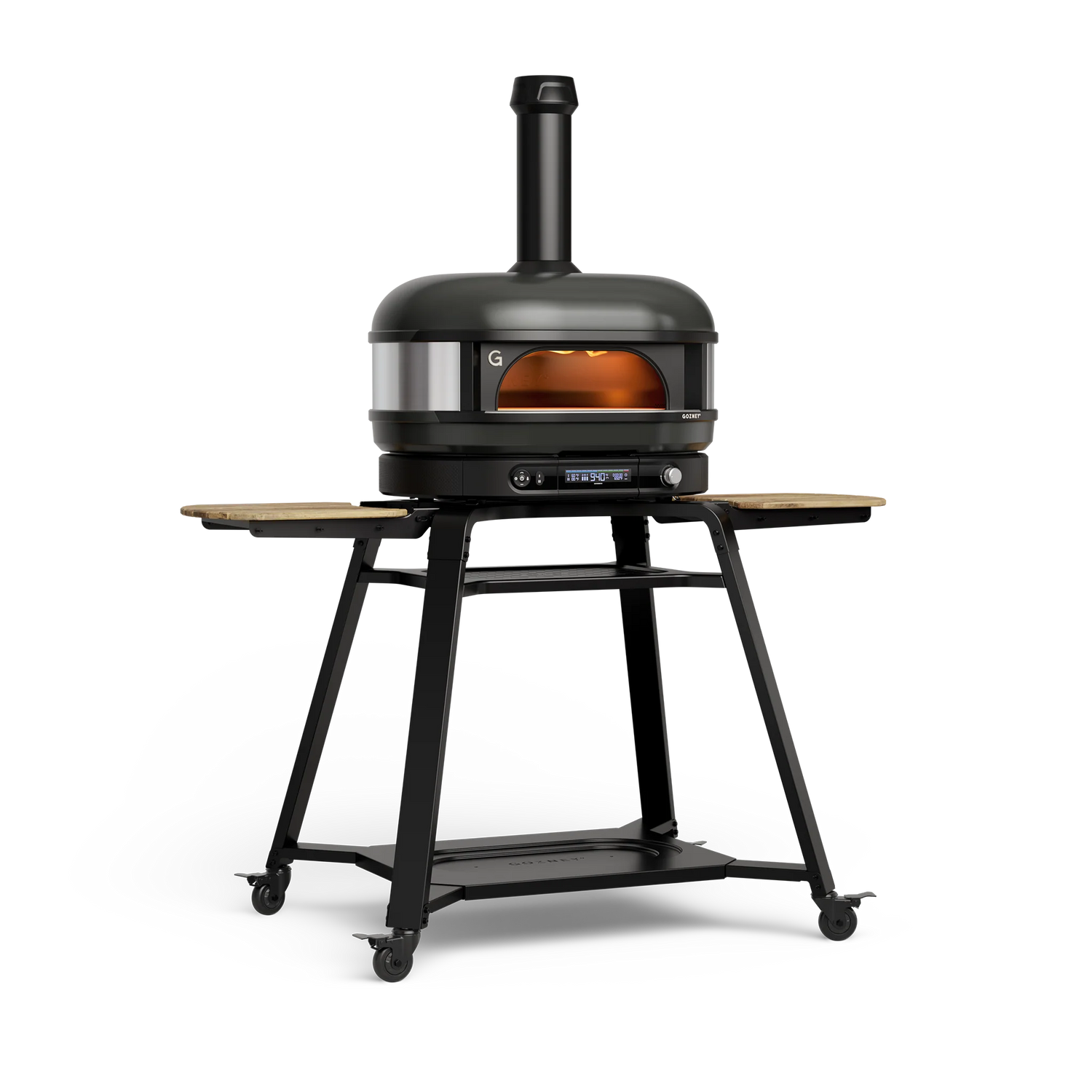 Dome Gen 2.0 Dual Fuel Off Black Pizzaofen Basic Bundle