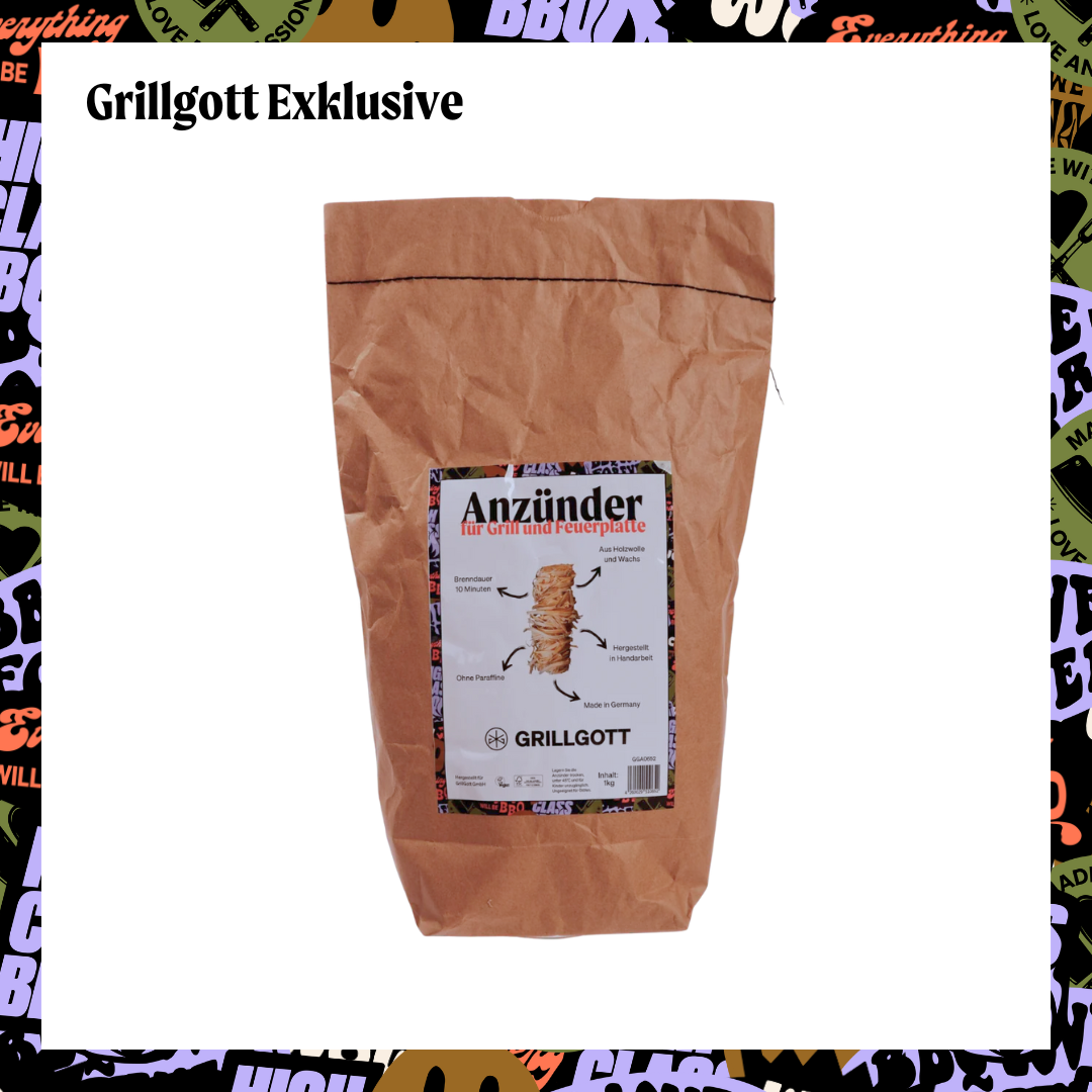 Holzwolle-Anzünder für Grill und Feuerplatte 1kg