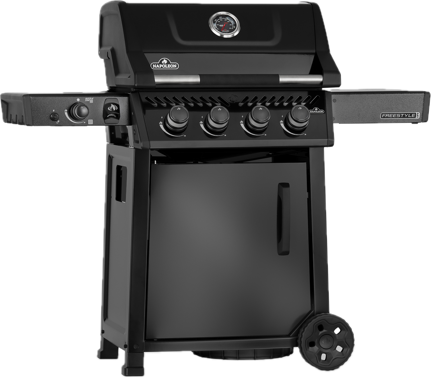 Freestyle™ PRO 425, 4 Hauptbrenner, SIZZLE ZONE™ und Tür, Schwarz Modell 2026