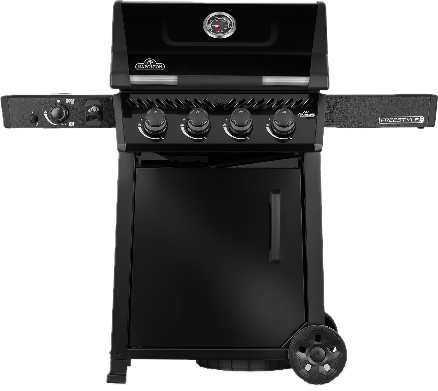 Freestyle™ PRO 425, 4 Hauptbrenner, SIZZLE ZONE™ und Tür, Schwarz Modell 2026