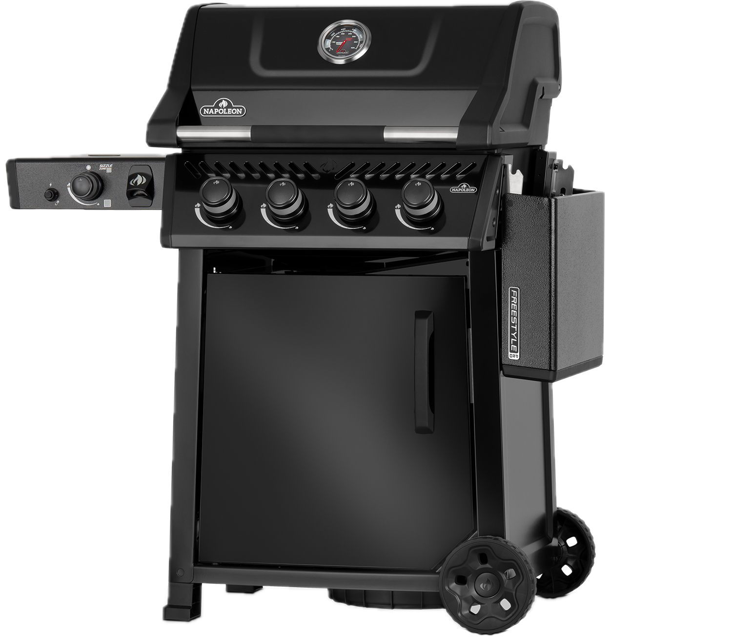 Freestyle™ PRO 425, 4 Hauptbrenner, SIZZLE ZONE™ und Tür, Schwarz Modell 2026