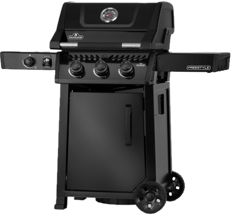 Freestyle™ 365, 3 Hauptbrenner, Seitenbrenner und Tür, Schwarz Modell 2026