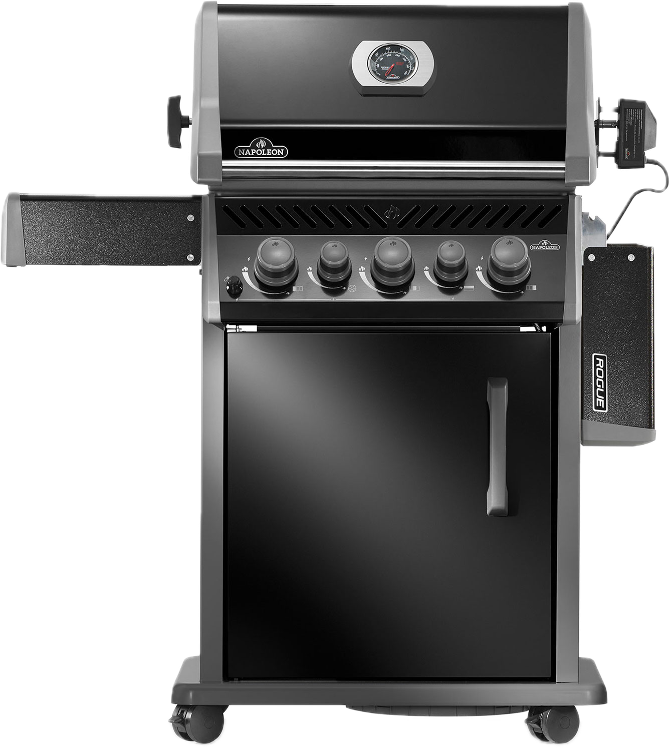 Rogue 425 mit Heck- und Seitenbrenner, Schwarz, inkl. Drehspieß Modell 2025