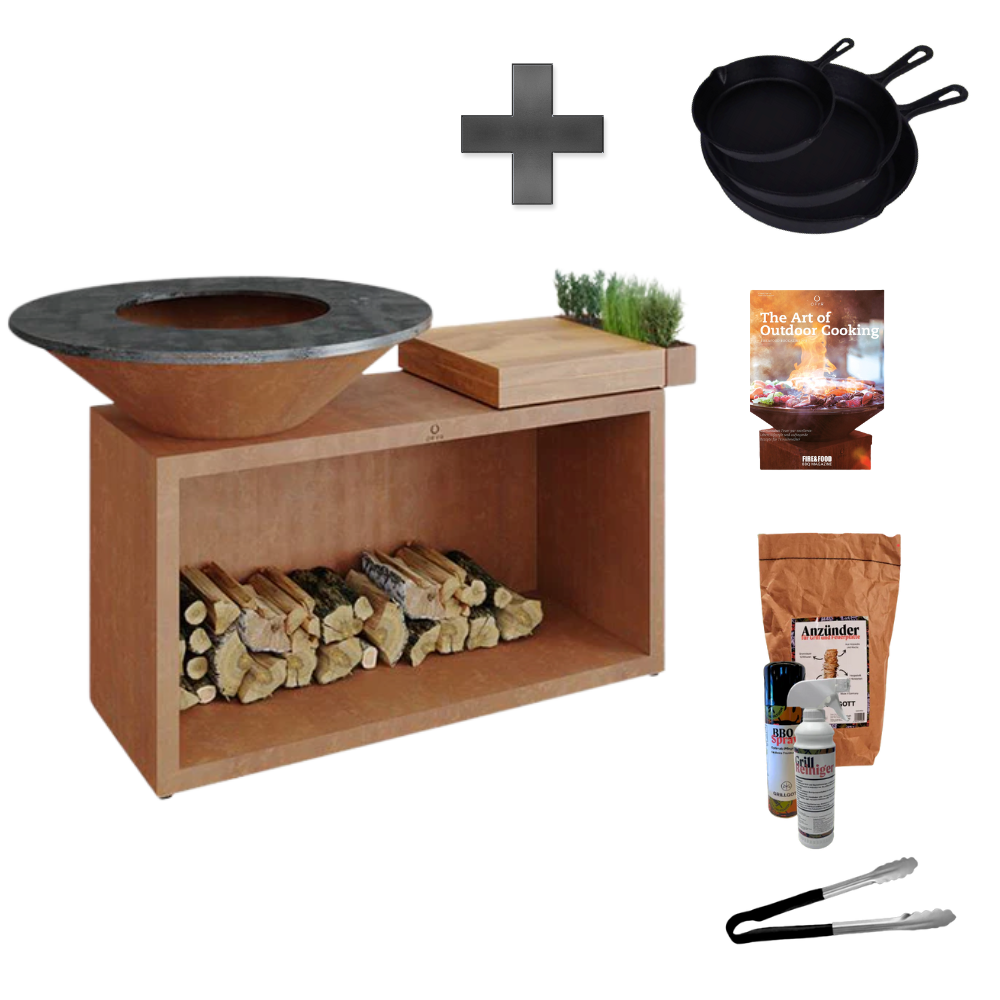 Island Corten 100 Teakholz