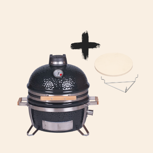 ICON Keramikgrill Tischgrill mit Gestell inkl. Deflektorstein & Distanzstück