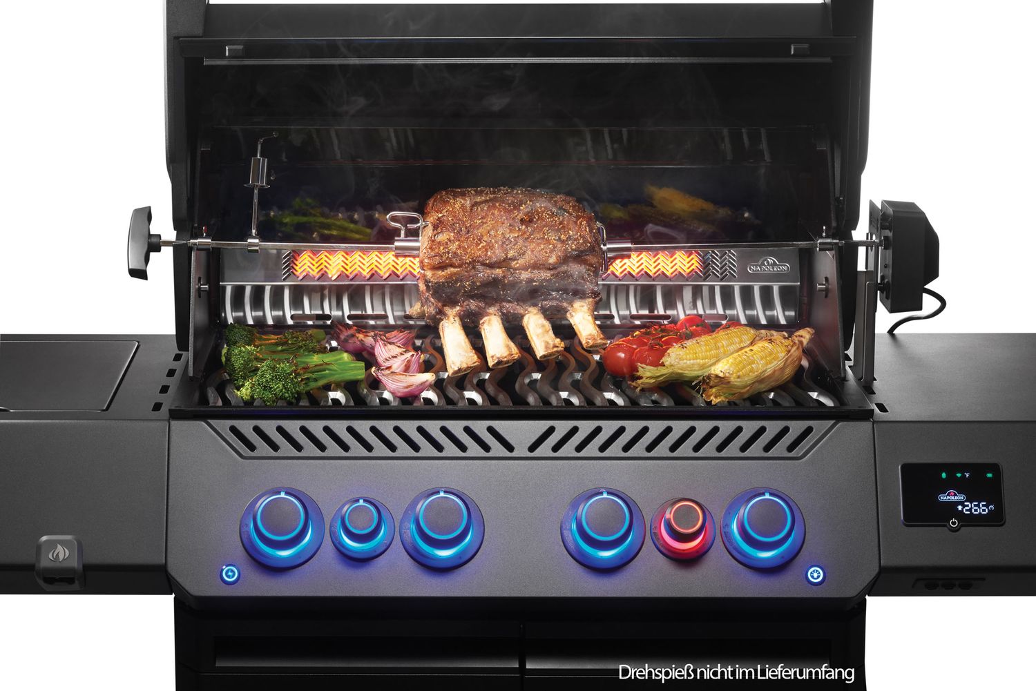 Prestige 500 Connected (WIFI) Phantom Gasgrill, Mattschwarz, Modell 2026