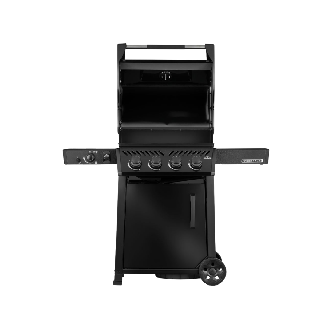 Freestyle™ PRO 425, 4 Hauptbrenner, SIZZLE ZONE™ und Tür, Schwarz