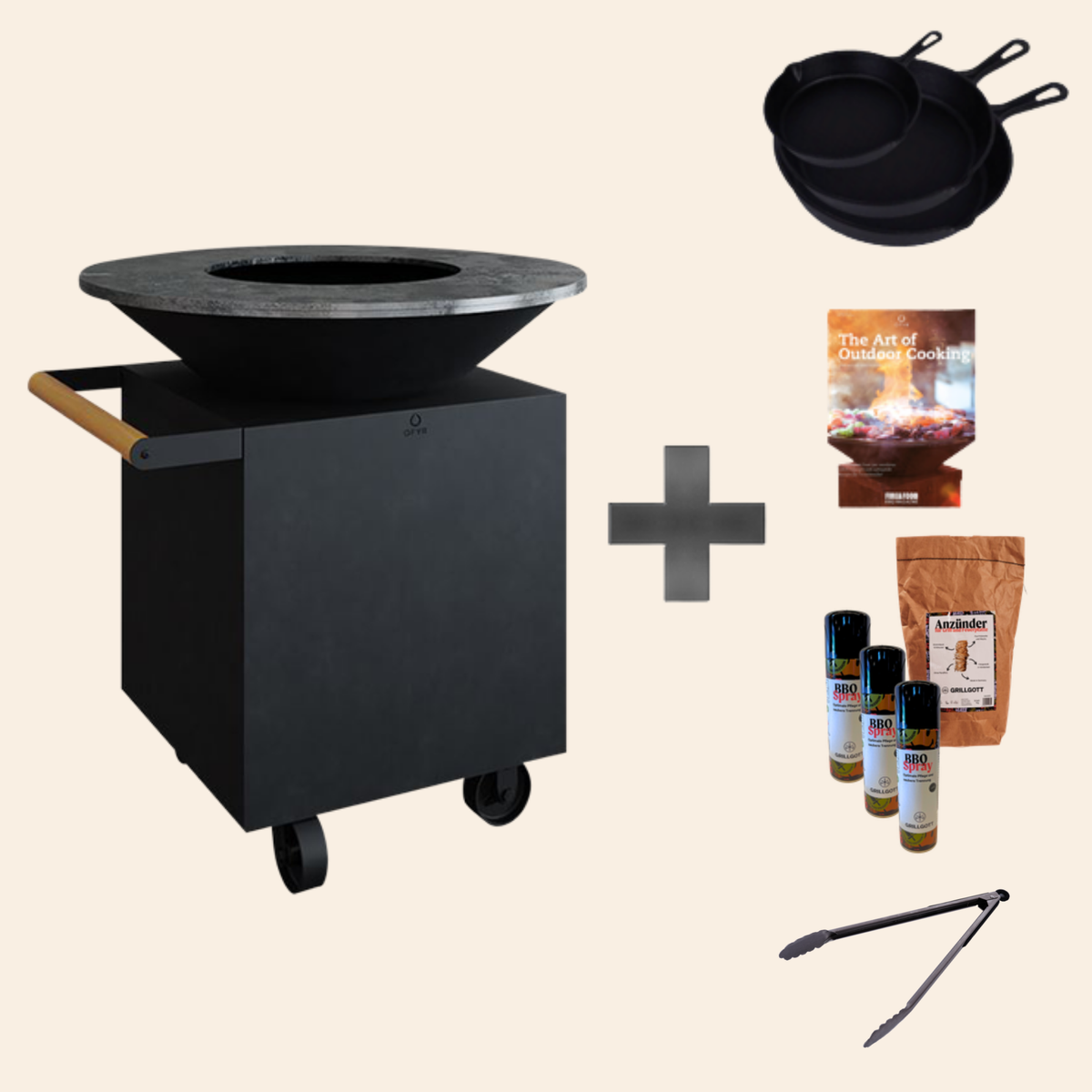 Classic+ Black 100 PRO Feuerplatte