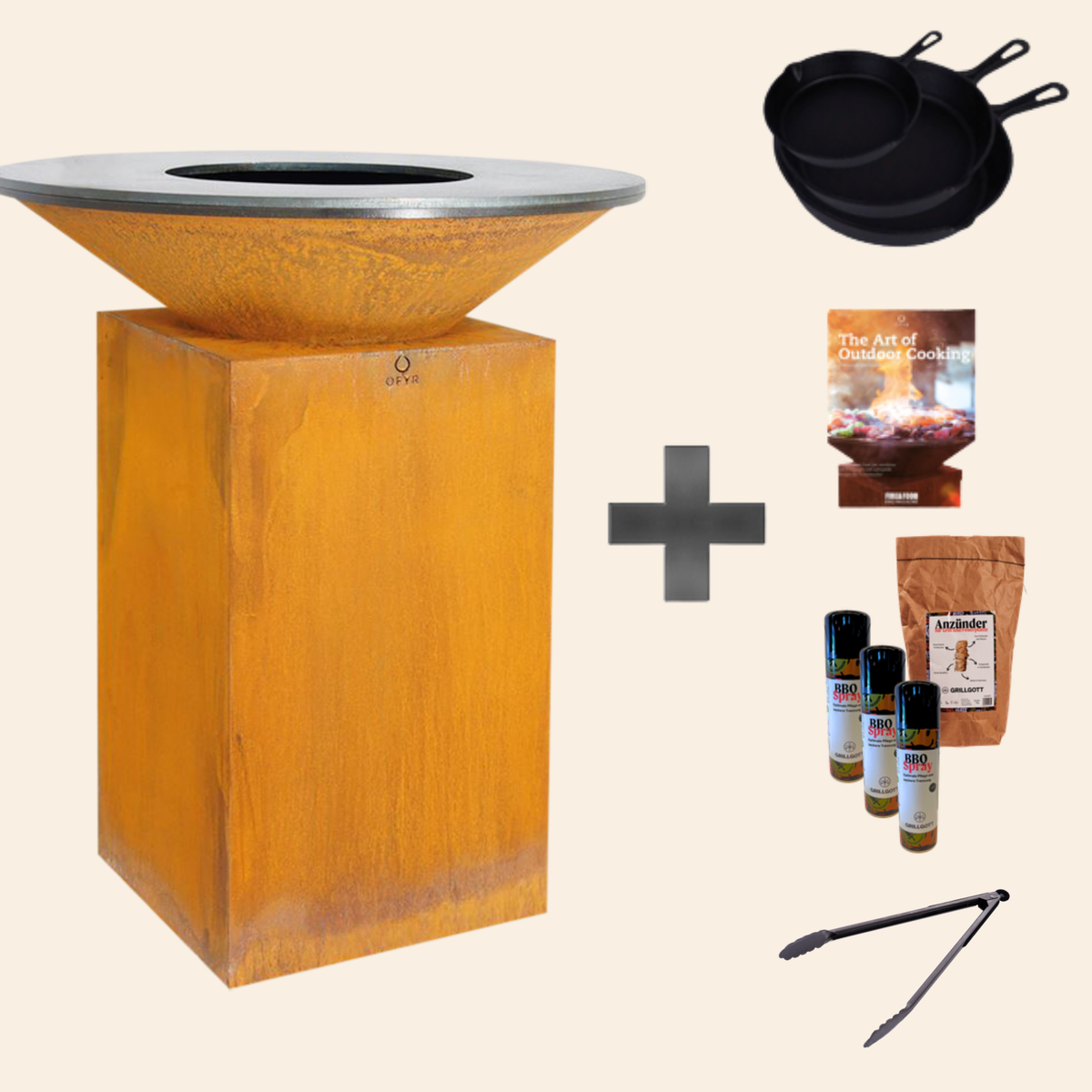 Classic+ Corten 100 Grill Feuerplatte