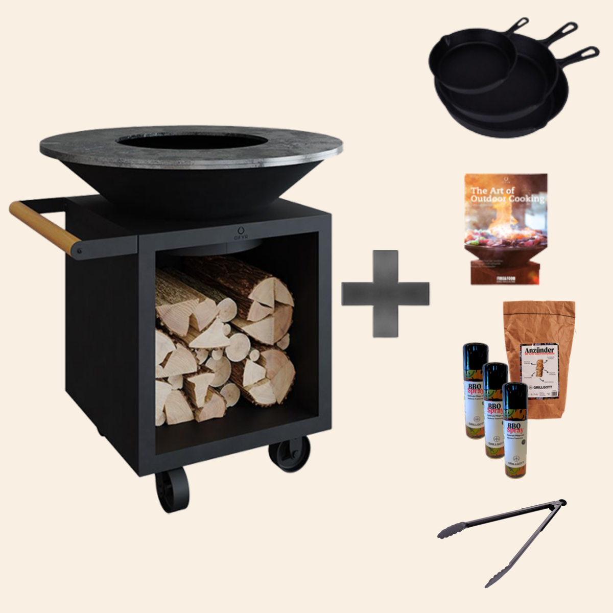 Classic+ Storage Black 100 PRO Feuerplatte