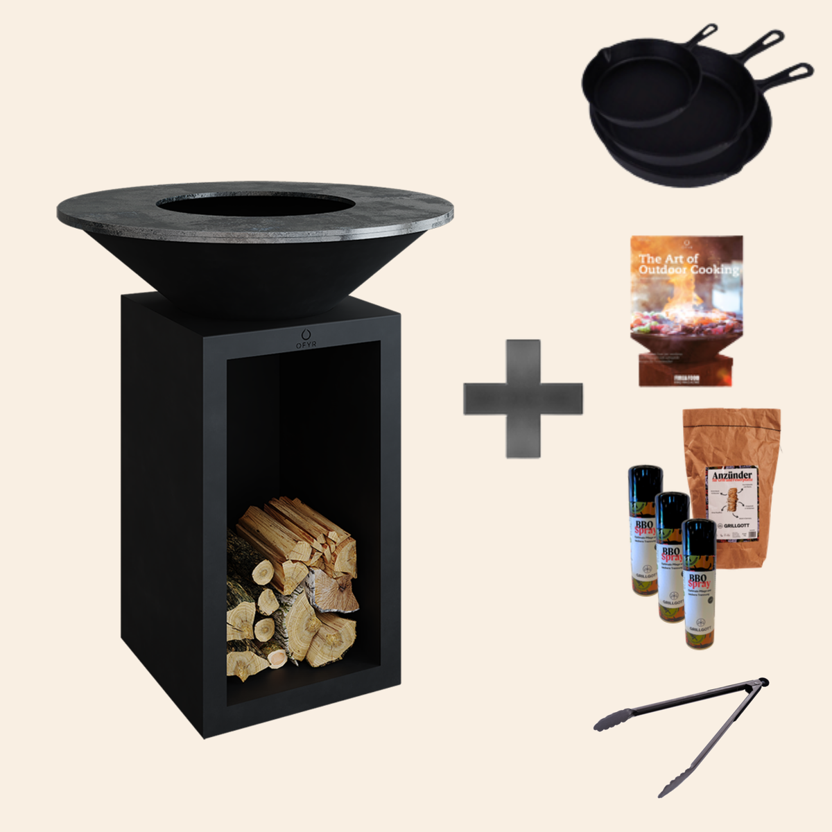 Classic+ Storage Black 85 Feuerplatte
