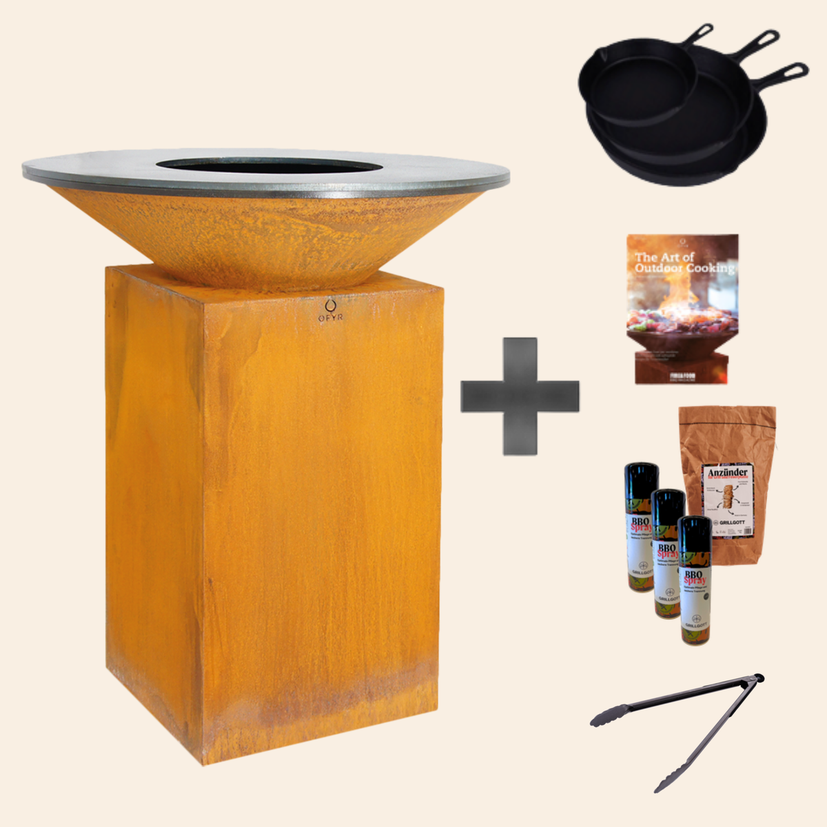 OFYR Classic+ Corten 85 Feuerplatte