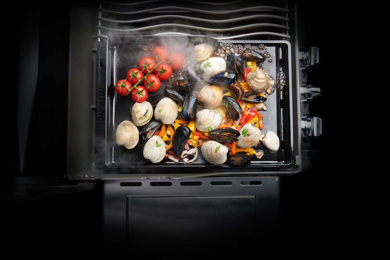 Plancha Gusseisen porzellanemailliert, 30 x 45,5 cm - passend ab Rogue 425 (auch XT und SE)