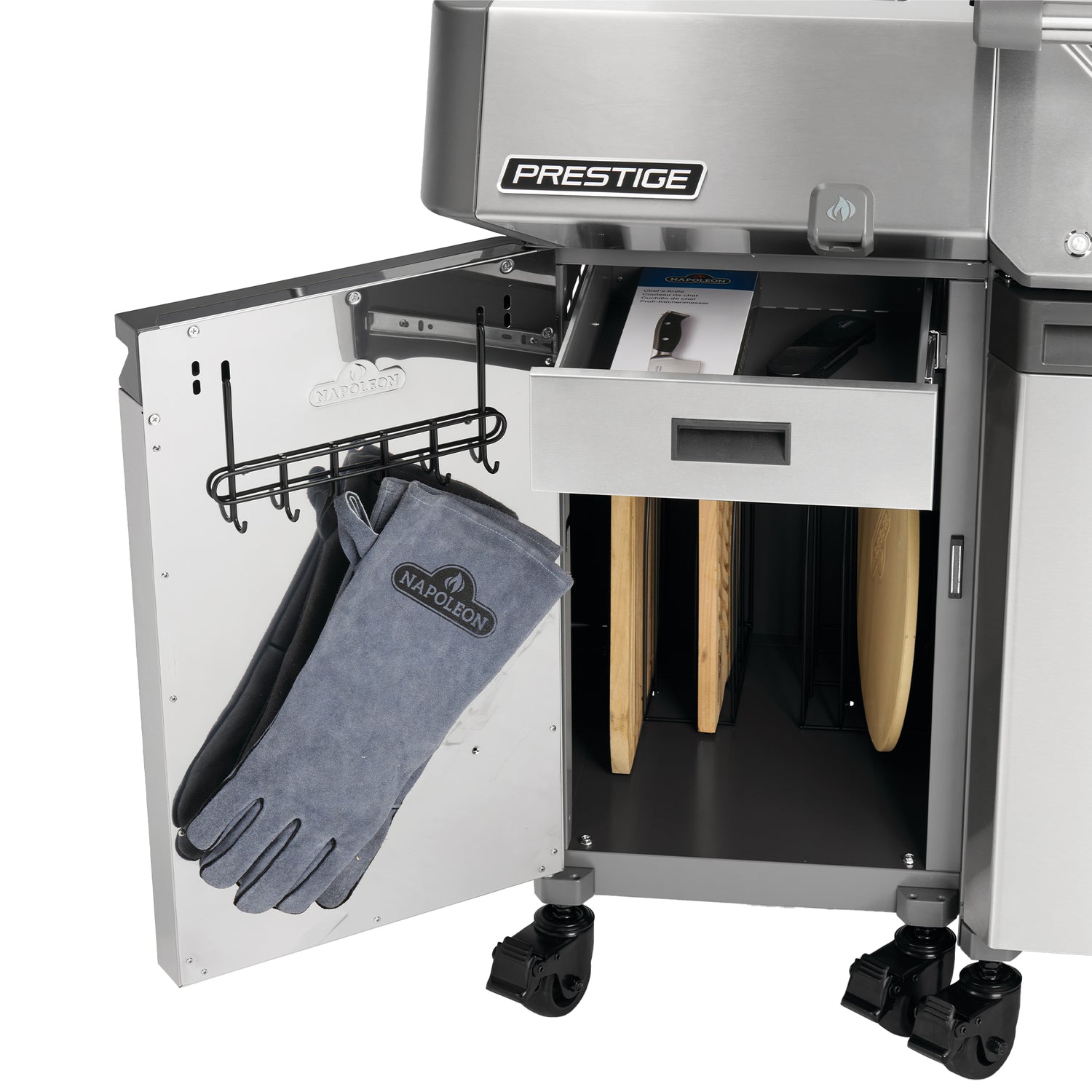 Prestige® Unterschrank-Set, Edelstahl, links und rechts