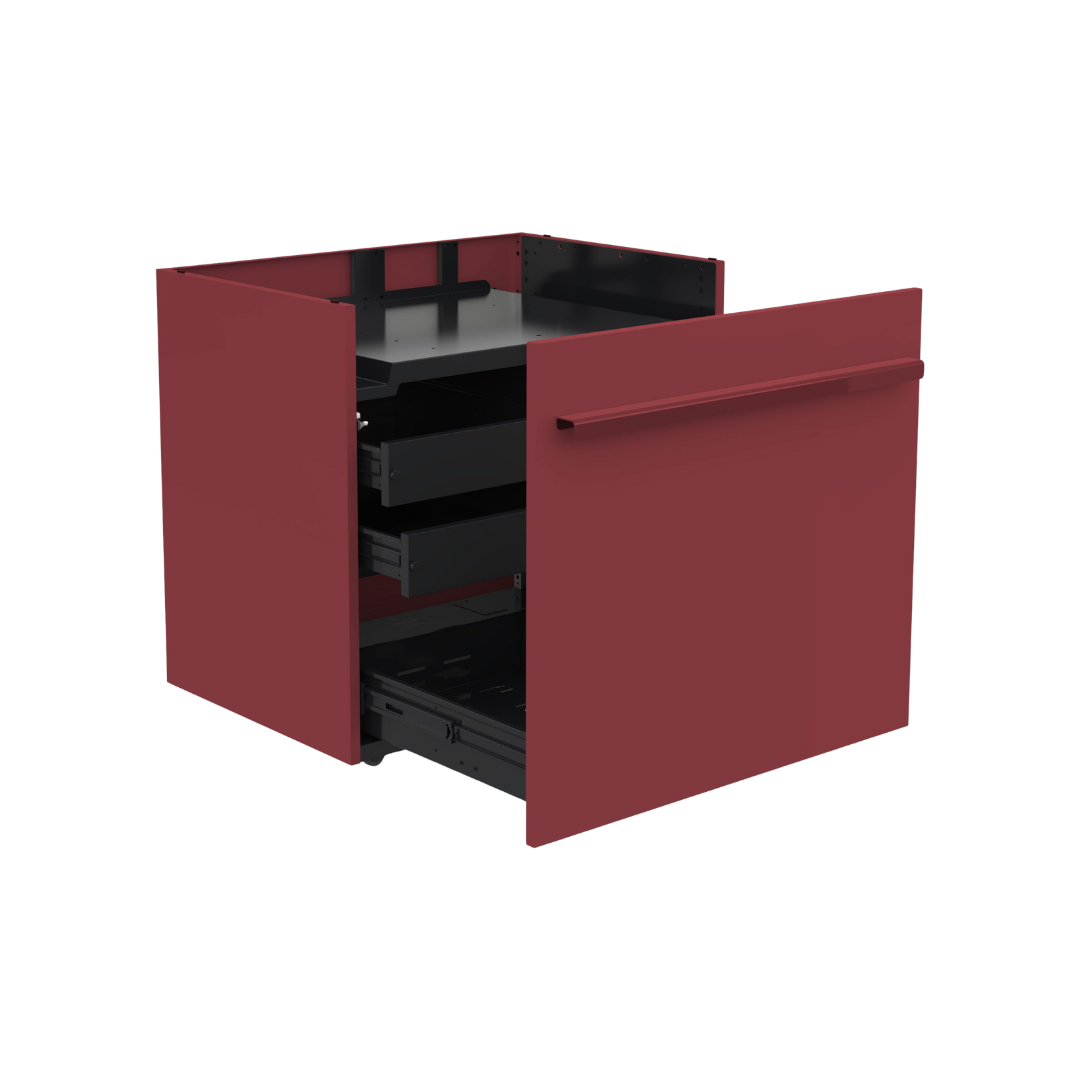 QUBE Unterschrank BBQ Red offen