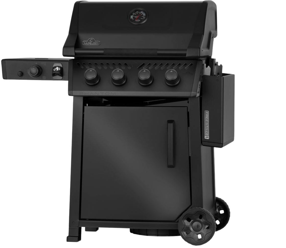 Phantom Freestyle™ PRO 425, mit Edelstahl Rosten und Tür, Mattschwarz