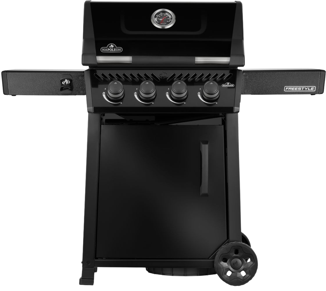 Freestyle™ 425, 4 Hauptbrenner mit Tür, Schwarz