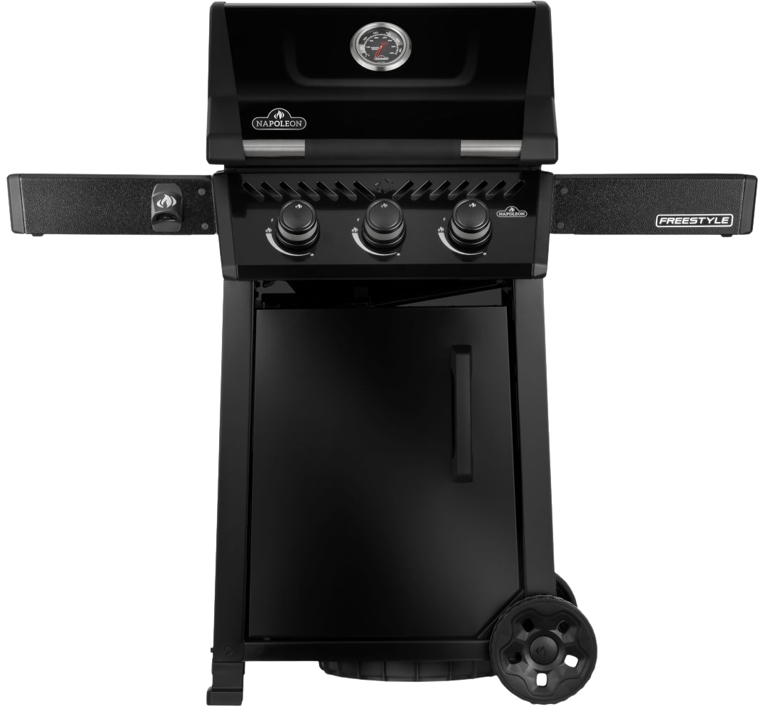 Freestyle™ 365, 3 Hauptbrenner mit Tür, Schwarz