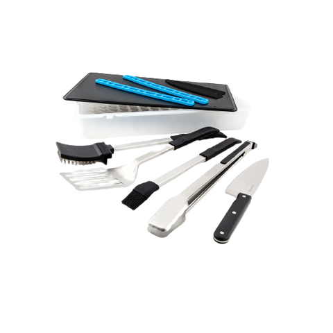 aufbewahrung grillgut Porta Chef Grillbesteck Set mit Aufbewahrungsbox 6-teilig – Grillgott