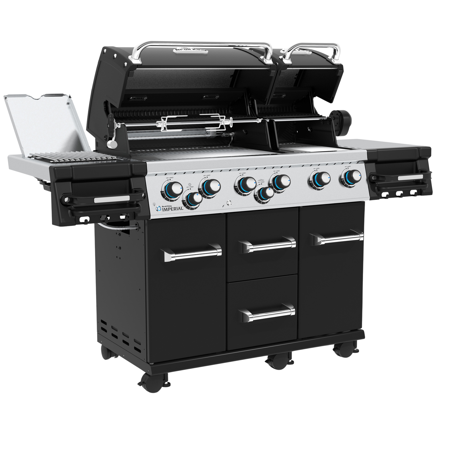 Imperial 690 IR Gasgrill inkl. Drehspieß mit Motor und Infrarot Seitenbrenner